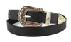 Women Black Leather Western Cowgirl Waist Belt Metal Buckle Waistband New Hot Belts for Women Luxury Designer Brand