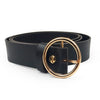 Women Waist Belt Lovely Women's Big Ring Decorated Belts Female Hot Newest Design Fashion Gold Pin Buckle Solid PU Leather Strap