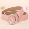 NO.ONEPAUL Circle Pin Buckles Belt female deduction side gold buckle jeans wild belts for women fashion students simple New