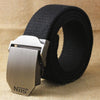 Best YBT Unisex tactical belt Top quality 4 mm thick 3.8 cm wide casual canvas belt Outdoor Alloy Automatic buckle men Belt
