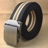 Best YBT Unisex tactical belt Top quality 4 mm thick 3.8 cm wide casual canvas belt Outdoor Alloy Automatic buckle men Belt