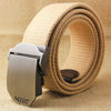Best YBT Unisex tactical belt Top quality 4 mm thick 3.8 cm wide casual canvas belt Outdoor Alloy Automatic buckle men Belt