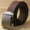 Best YBT Unisex tactical belt Top quality 4 mm thick 3.8 cm wide casual canvas belt Outdoor Alloy Automatic buckle men Belt