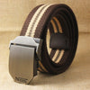 Best YBT Unisex tactical belt Top quality 4 mm thick 3.8 cm wide casual canvas belt Outdoor Alloy Automatic buckle men Belt