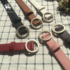 NO.ONEPAUL Circle Pin Buckles Belt female deduction side gold buckle jeans wild belts for women fashion students simple New