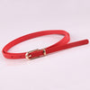 Women Faux Leather Belts Candy Color Thin Skinny Waistband Adjustable Belt Women Dress Strap cinturon mujer cinto feminino