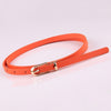 Women Faux Leather Belts Candy Color Thin Skinny Waistband Adjustable Belt Women Dress Strap cinturon mujer cinto feminino