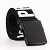 Woman Gothic Harajuku Street Belt Canvas Punk Letters Printed Decoration Loop Shaped Mental Buckle Jeans Waist Belt 2019 new