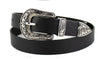 2019 Women Black Leather Western Cowgirl Waist Belt Metal Buckle Waistband New Hot