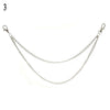 1-3 Layer Rock Punk Hook Trouser Pants Waist Link Belt Metal Wallet Silver Chain Hip Hop Chain Belts for Women Pants Accessories