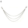 1-3 Layer Rock Punk Hook Trouser Pants Waist Link Belt Metal Wallet Silver Chain Hip Hop Chain Belts for Women Pants Accessories