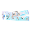 New Laser Women Belt Holographic Clear Waist Belt Metal Pin Buckle  Transparent Waist Belts for Women Belt Waistband 100cm